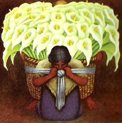 Diego Rivera kallor oil painting image